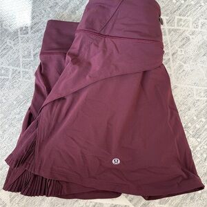 Lululemon Athletica Deep Red Mini Skirt